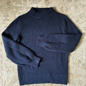 Patagonia Dark Blue Cotton Knit Crewneck Sweater Nena
